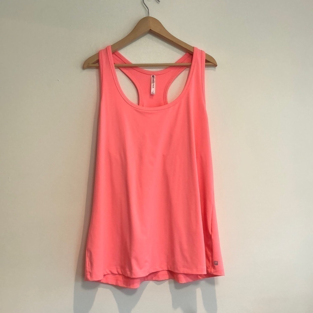 Fabletics tank top neon coral size 2X